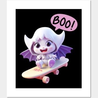 baby vampire skateboarding Posters and Art